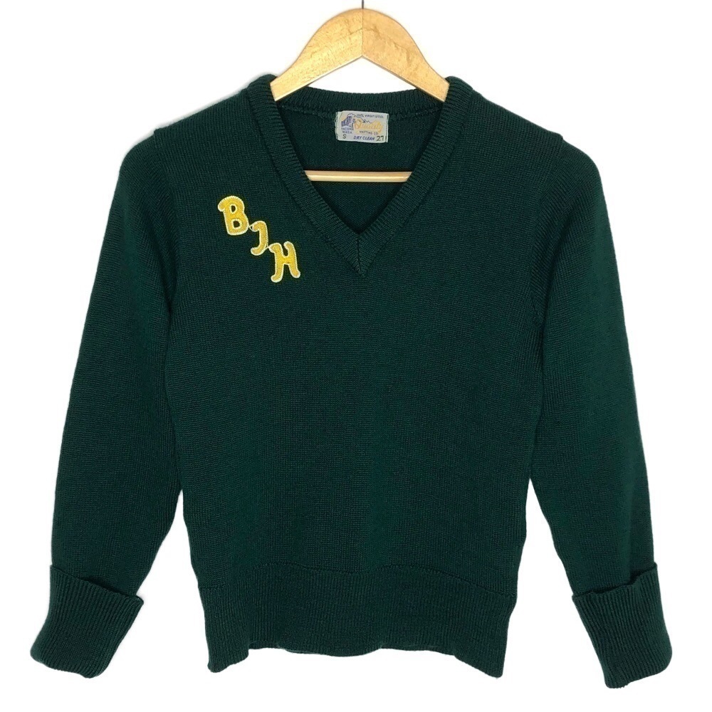 VINTAGE VARSITY LETTERMAN SWEATER 1950S